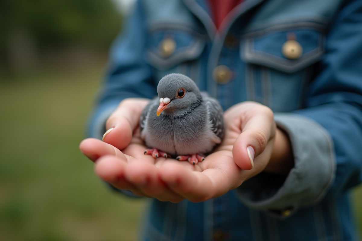 bébé pigeon