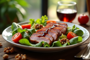 Salade au magret de canard : mariage exquis de textures et de saveurs