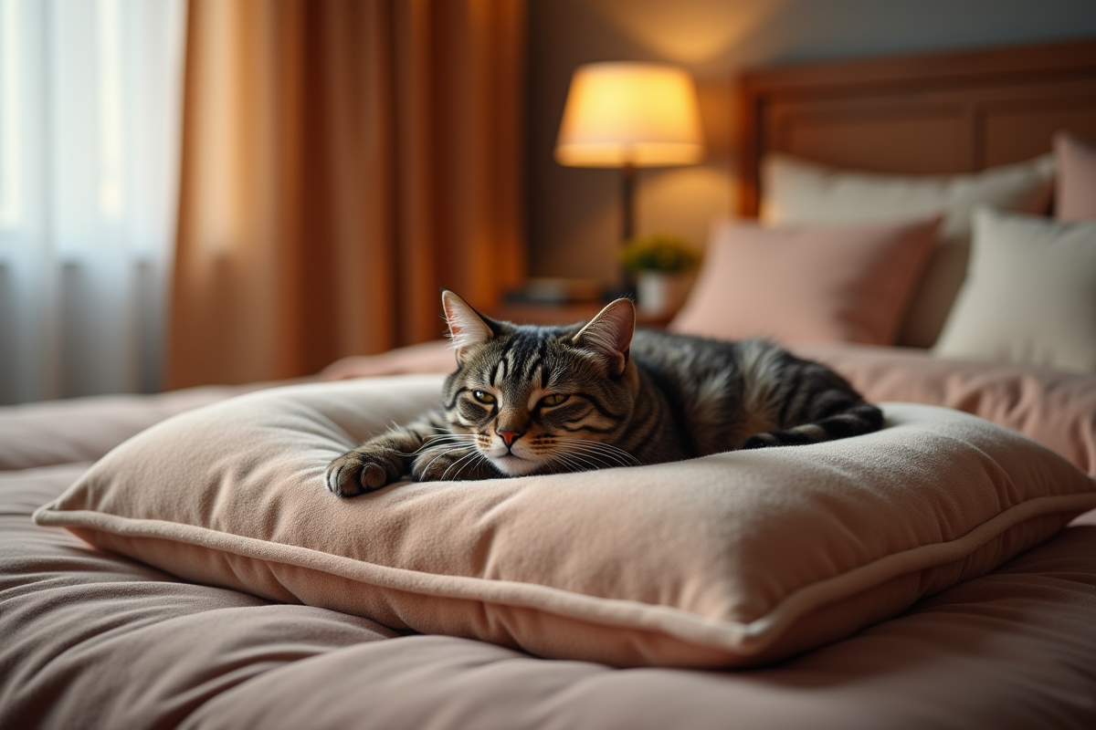 coussin félin