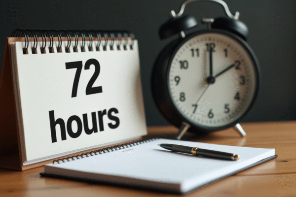 72 h en jours : conversion et explications